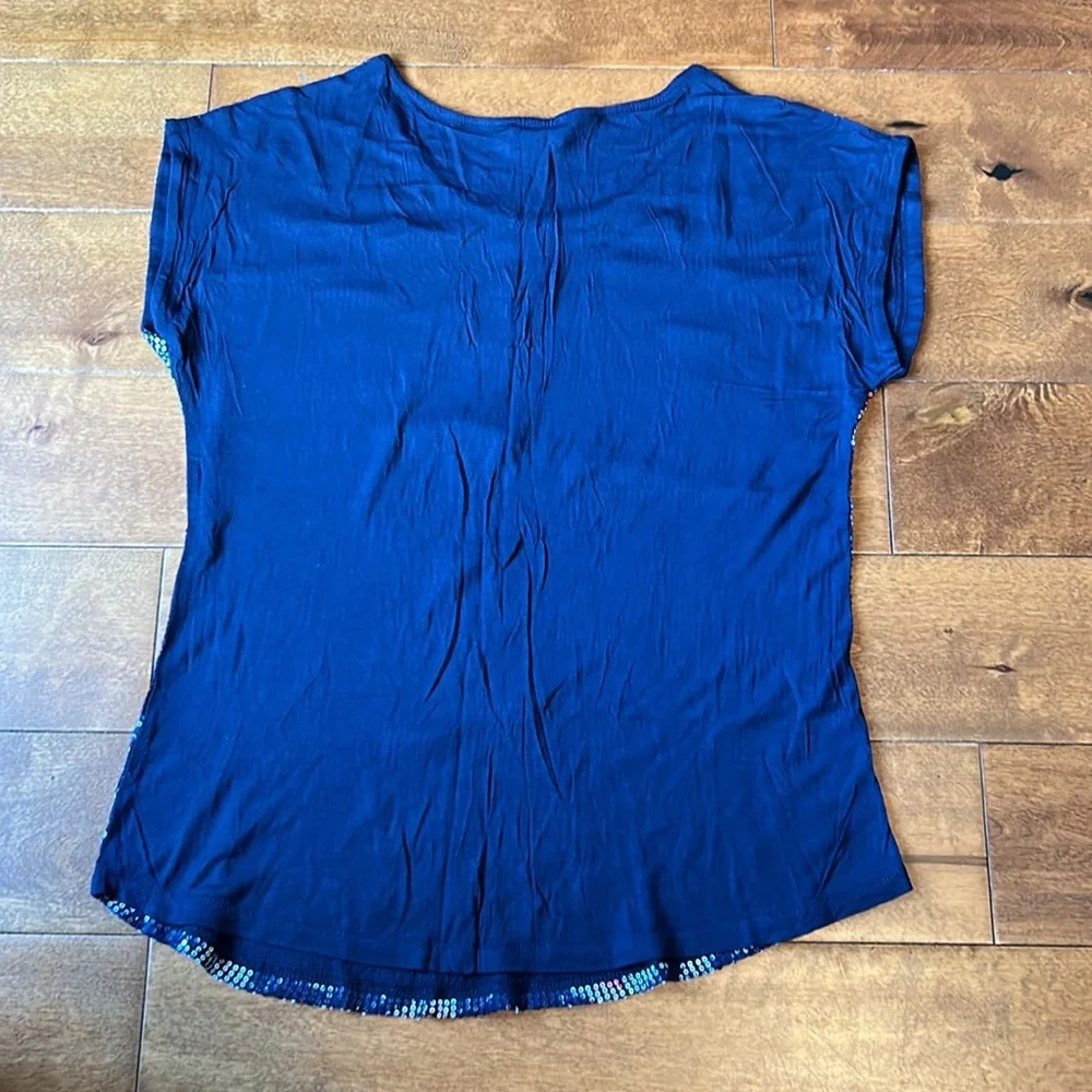 Blue Sequin Top - Picture 3 of 3